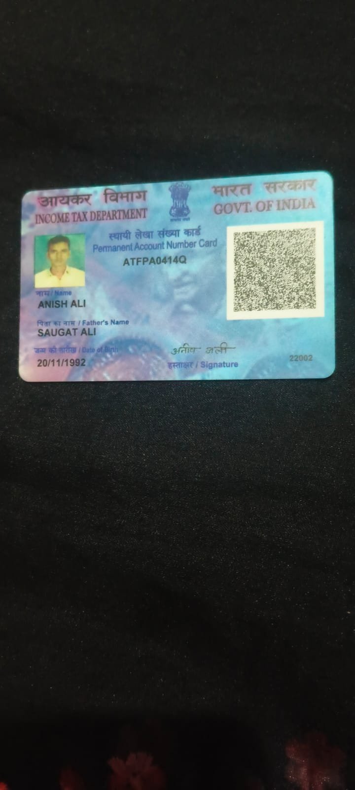 President PAN Card