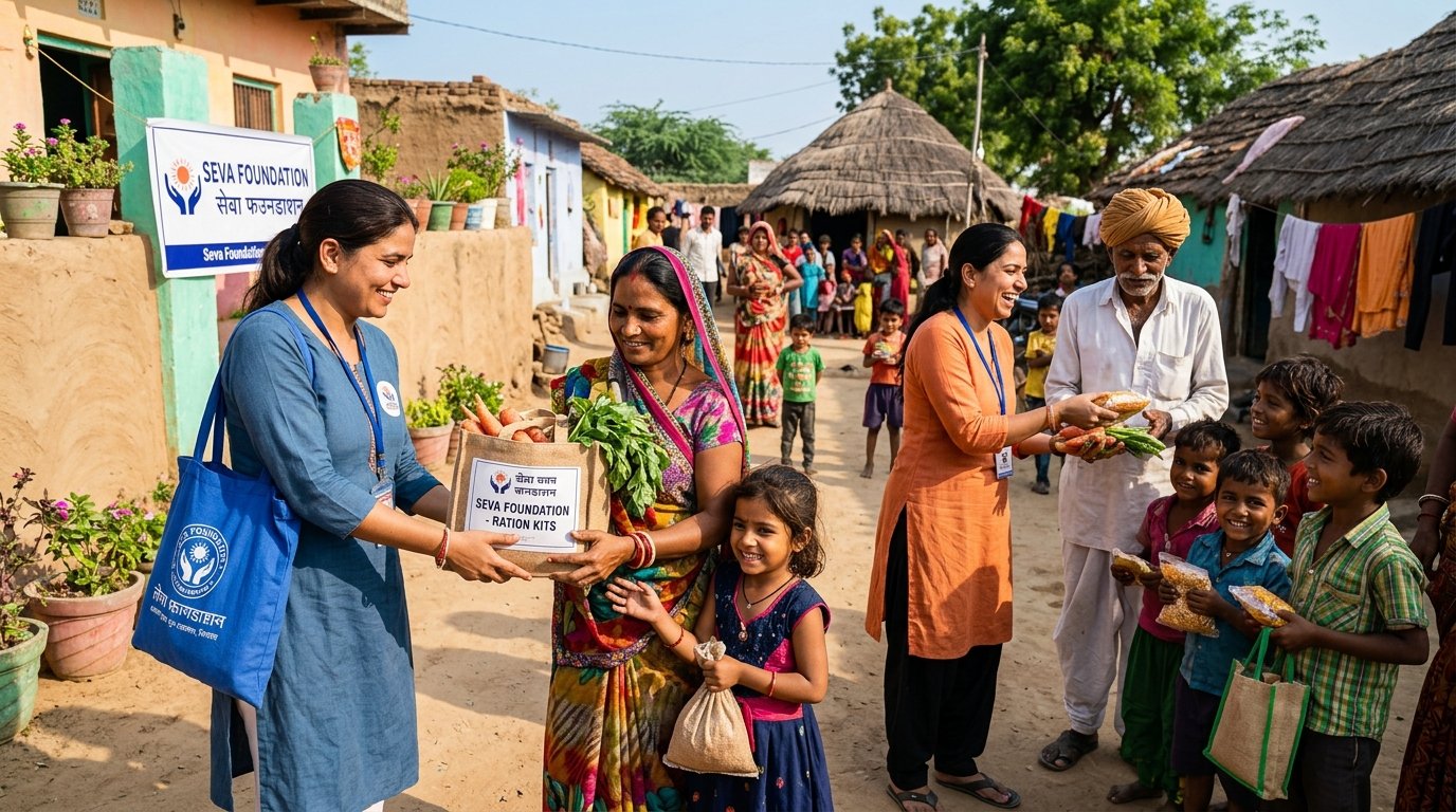Free Meals & Monthly Grocery Ration Kits for Needy