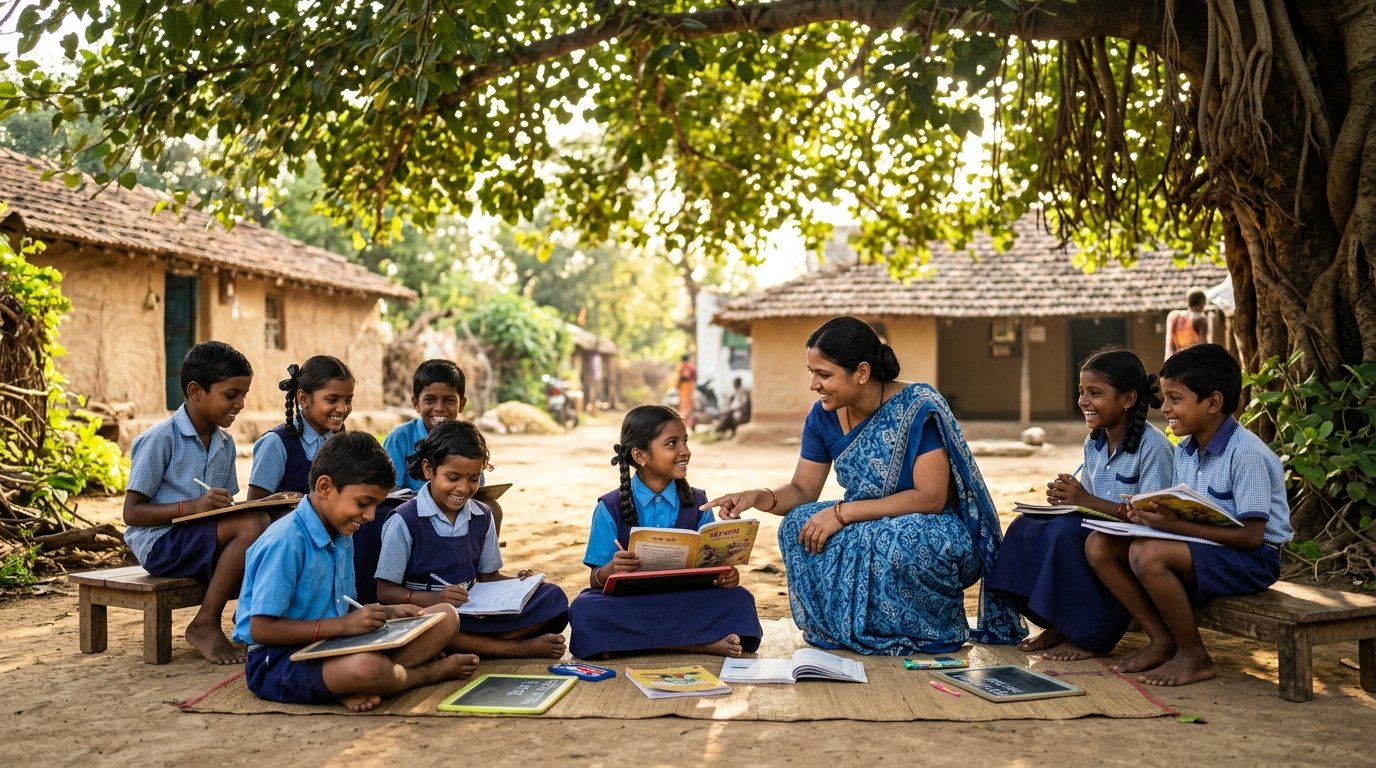 Enthusiastic Young Learners Studying in Daily Classes